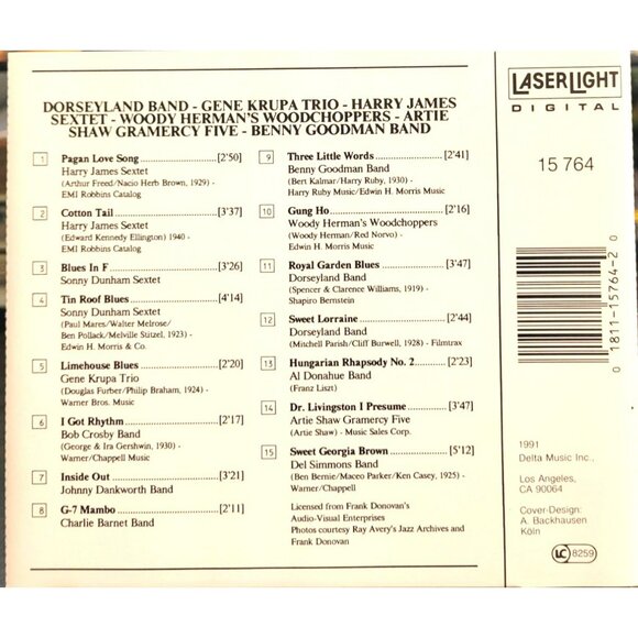 Jazz Collector Edition 1991 CD Herman Goodman Dorsey Shaw and others 37230cd - Picture 2 of 2